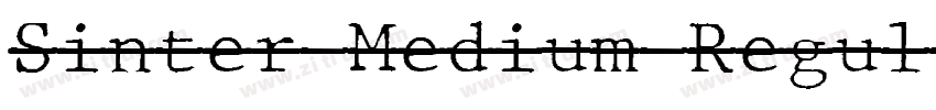 Sinter Medium Regul字体转换